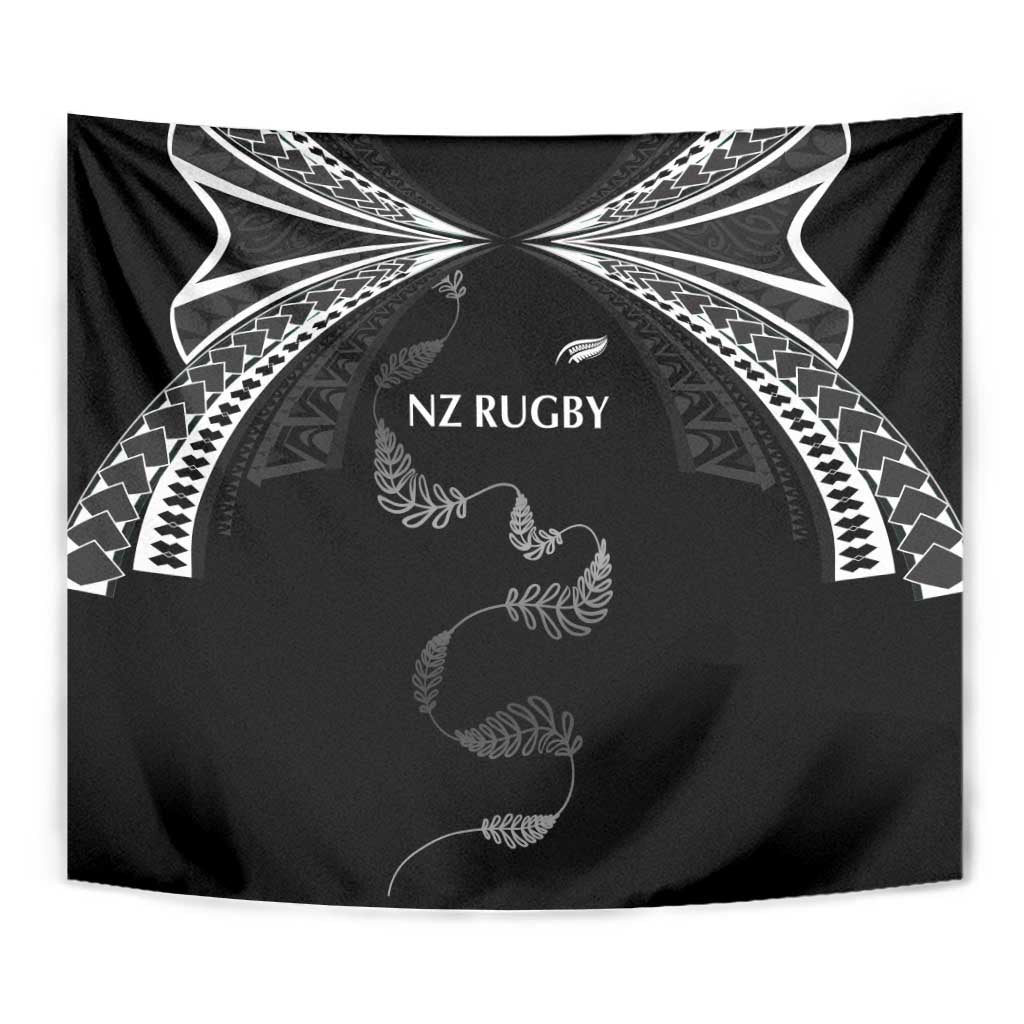 New Zealand Rugby Tapestry Aotearoa Armour Blacks Silver Ferns LT03 - Polynesian Pride