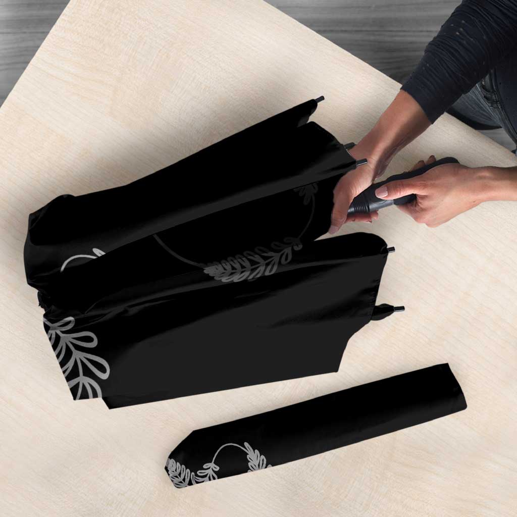 New Zealand Rugby Umbrella Aotearoa Armour Blacks Silver Ferns LT03 - Polynesian Pride