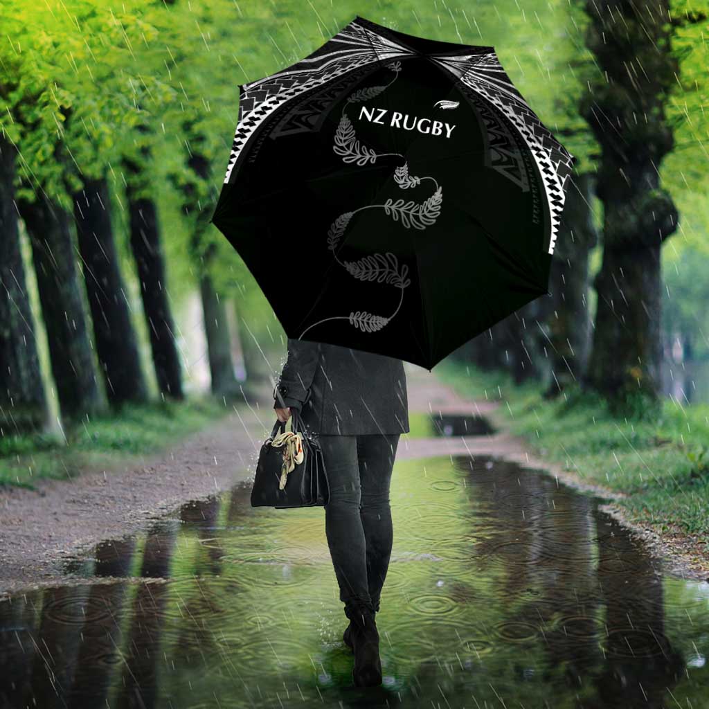 New Zealand Rugby Umbrella Aotearoa Armour Blacks Silver Ferns LT03 - Polynesian Pride