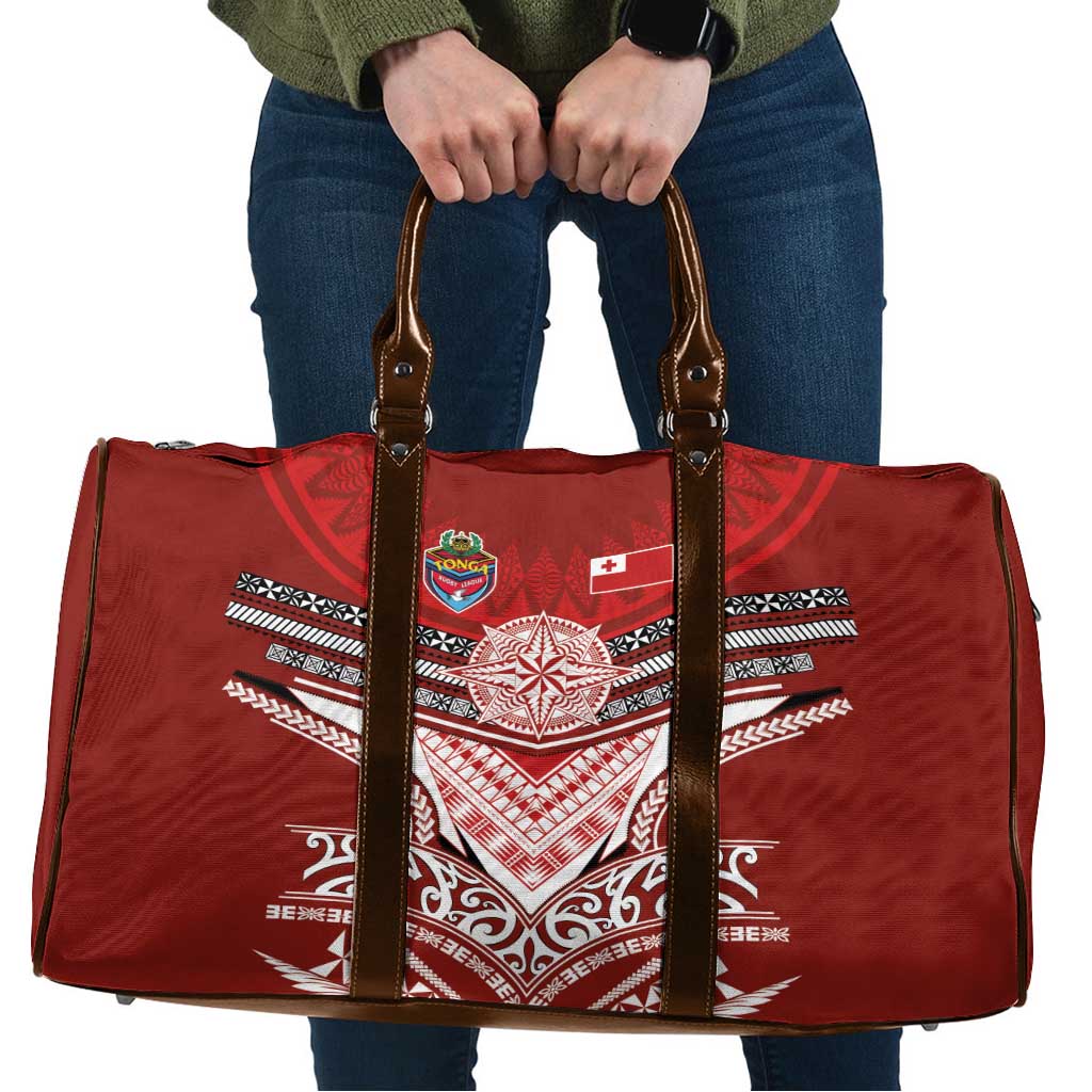 Tonga Rugby Travel Bag Mana o Tonga-Tribal Heritage Edition Red Color LT03 Red - Polynesian Pride