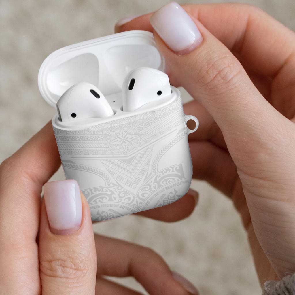 Tonga White Sunday AirPods Case Tongan Tribal Heritage Tattoos LT03 - Polynesian Pride