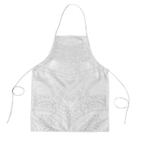 Tonga White Sunday Apron Tongan Tribal Heritage Tattoos LT03 White - Polynesian Pride
