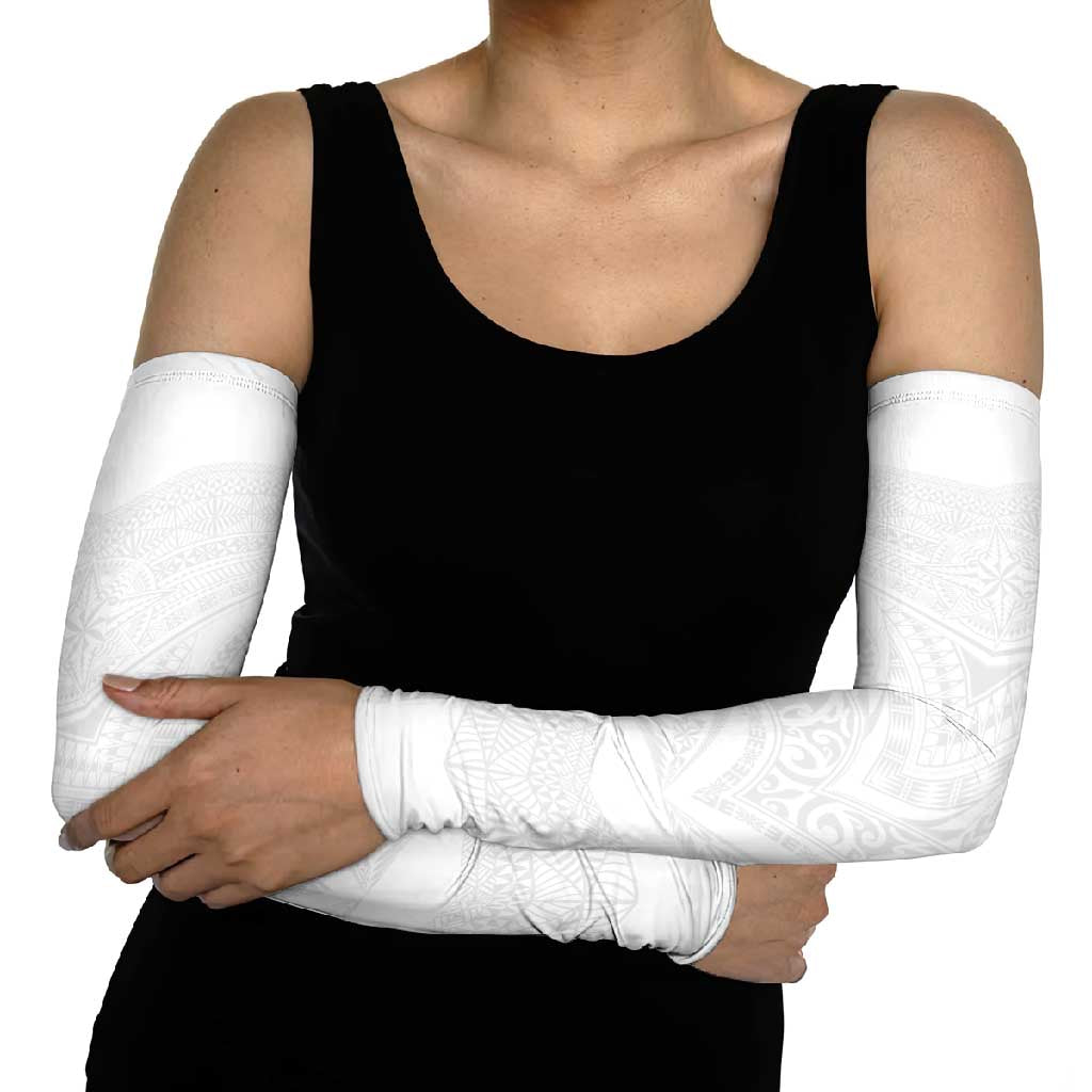 Tonga White Sunday Arm Sleeves Tongan Tribal Heritage Tattoos LT03 - Polynesian Pride