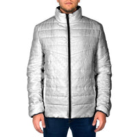 Tonga White Sunday Padded Jacket Tongan Tribal Heritage Tattoos LT03 Men White - Polynesian Pride