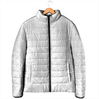 Tonga White Sunday Padded Jacket Tongan Tribal Heritage Tattoos LT03 - Polynesian Pride