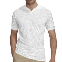 Tonga White Sunday Rugby Jersey Tongan Tribal Heritage Tattoos LT03 - Polynesian Pride