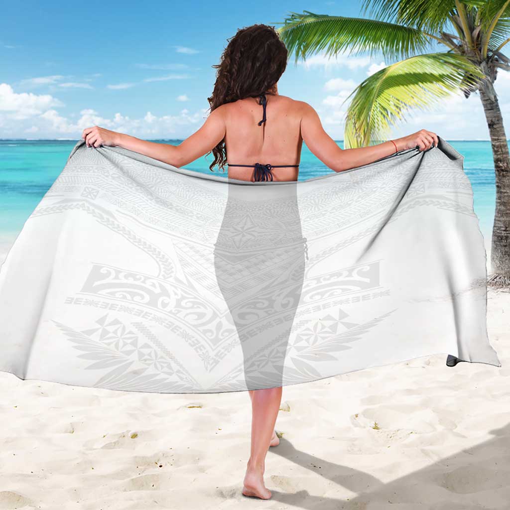 Tonga White Sunday Sarong Tongan Tribal Heritage Tattoos LT03 - Polynesian Pride