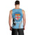 Personalised Fiji Men Tank Top Tapa Pattern Fijian Coat of Arms and Palm Tree LT03 - Polynesian Pride