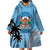 Personalised Fiji Wearable Blanket Hoodie Tapa Pattern Fijian Coat of Arms and Palm Tree LT03 - Polynesian Pride