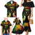 Personalised Chuuk Independence Day Family Matching Mermaid Dress and Hawaiian Shirt Polynesian Tattoo and Plumeria Reggae Color