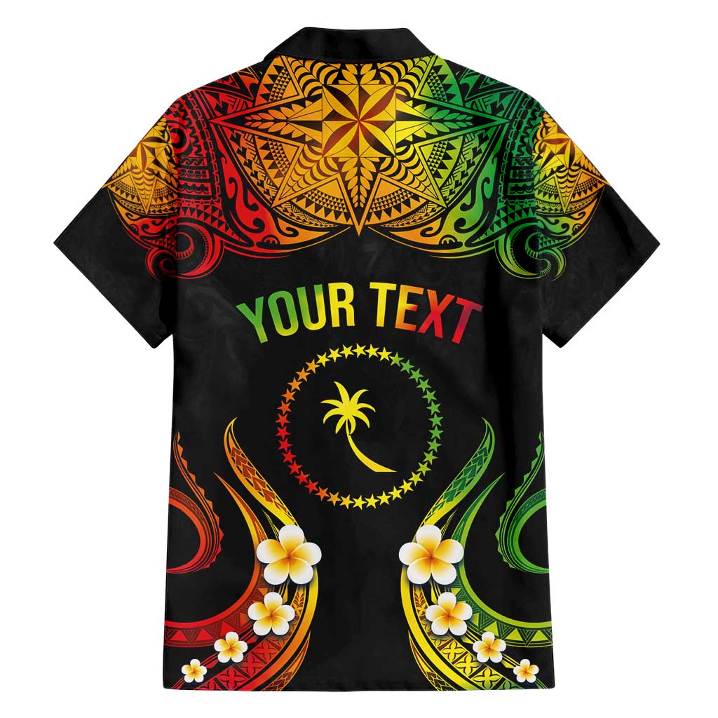 Personalised Chuuk Independence Day Hawaiian Shirt Polynesian Tattoo and Plumeria Reggae Color LT03 - Polynesian Pride