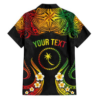 Personalised Chuuk Independence Day Hawaiian Shirt Polynesian Tattoo and Plumeria Reggae Color LT03 - Polynesian Pride