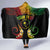 Personalised Chuuk Independence Day Hooded Blanket Polynesian Tattoo and Plumeria Reggae Color