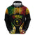 Personalised Chuuk Independence Day Hoodie Polynesian Tattoo and Plumeria Reggae Color