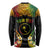 Personalised Chuuk Independence Day Long Sleeve Shirt Polynesian Tattoo and Plumeria Reggae Color