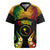 Personalised Chuuk Independence Day Rugby Jersey Polynesian Tattoo and Plumeria Reggae Color