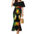 Personalised New Caledonia Independence Day Mermaid Dress Polynesian Tattoo and Plumeria Reggae Color