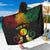 Personalised New Caledonia Independence Day Sarong Polynesian Tattoo and Plumeria Reggae Color