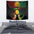 Personalised New Caledonia Independence Day Tapestry Polynesian Tattoo and Plumeria Reggae Color