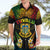 Personalised Tuvalu Independence Day Hawaiian Shirt Polynesian Tattoo and Plumeria Reggae Color