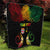 Personalised Malampa Fiji Day Quilt Polynesian Tattoo and Plumeria Reggae Color