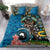 Fiji and Australia Kangaroos Bedding Set Indigenous Aboriginal and Fijian Masi Tribal Tattoo