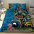 Fiji and Australia Kangaroos Bedding Set Indigenous Aboriginal and Fijian Masi Tribal Tattoo