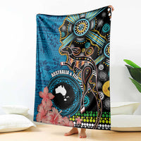 Fiji and Australia Kangaroos Blanket Indigenous Aboriginal and Fijian Masi Tribal Tattoo LT03 - Polynesian Pride