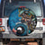 Fiji and Australia Kangaroos Spare Tire Cover Indigenous Aboriginal and Fijian Masi Tribal Tattoo