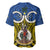 Vanuatu Tafea Province Baseball Jersey Pig Tusk Mix Maori Pattern and Namele Leaf LT03 - Polynesian Pride