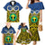 Vanuatu Tafea Province Family Matching Mermaid Dress and Hawaiian Shirt Pig Tusk Mix Maori Pattern and Namele Leaf LT03 - Polynesian Pride