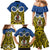 Vanuatu Tafea Province Family Matching Mermaid Dress and Hawaiian Shirt Pig Tusk Mix Maori Pattern and Namele Leaf LT03 - Polynesian Pride