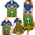 Vanuatu Tafea Province Family Matching Summer Maxi Dress and Hawaiian Shirt Pig Tusk Mix Maori Pattern and Namele Leaf LT03 - Polynesian Pride