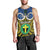 Vanuatu Tafea Province Men Tank Top Pig Tusk Mix Maori Pattern and Namele Leaf LT03 - Polynesian Pride