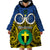 Vanuatu Tafea Province Wearable Blanket Hoodie Pig Tusk Mix Maori Pattern and Namele Leaf LT03 - Polynesian Pride