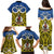 Personalised Vanuatu Tafea Province Family Matching Puletasi Dress and Hawaiian Shirt Pig Tusk Mix Maori Pattern and Namele Leaf LT03 - Polynesian Pride