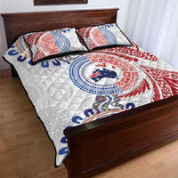 Tongan and Australian Culture Together Quilt Bed Set Ngatu Art Tribal Aboriginal Tattoo Pattern LT03 - Polynesian Pride
