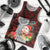 Guam Christmas Men Tank Top Santa Gift Latte Stone and Sea Turle Mix Hibiscus Chamorro Red Style LT03