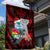 Custom Guam Christmas Garden Flag Santa Gift Latte Stone and Sea Turle Mix Hibiscus Chamorro Red Style LT03