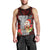 Custom Guam Christmas Men Tank Top Santa Gift Latte Stone and Sea Turle Mix Hibiscus Chamorro Red Style LT03