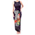 Guam Christmas Tank Maxi Dress Santa Gift Latte Stone and Sea Turle Mix Hibiscus Chamorro Pink Style LT03