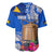 Tokelau Waitangi Baseball Jersey Tropical Flower Tapa Pattern LT03 - Polynesian Pride