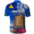 Tokelau Waitangi Polo Shirt Tropical Flower Tapa Pattern LT03 - Polynesian Pride