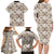 Tukenny Pattern Fijian War Clubs Family Matching Long Sleeve Bodycon Dress and Hawaiian Shirt LT03 - Polynesian Pride