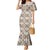 Tukenny Pattern Fijian War Clubs Mermaid Dress LT03 Women Beige - Polynesian Pride