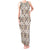 Tukenny Pattern Fijian War Clubs Tank Maxi Dress LT03 Women Beige - Polynesian Pride