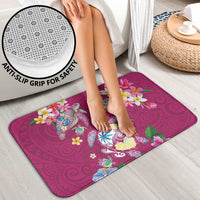 Hawaiian Turtles and Tropical Plants Bathroom Set Pink Watercolor LT03 - Polynesian Pride
