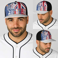 Hawaiian Manta Ray Baseball Net Cap with Hawaii Flag and Flowers LT03 - Polynesian Pride