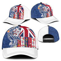 Hawaiian Manta Ray Classic Cap with Hawaii Flag and Flowers LT03 - Polynesian Pride