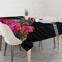 Personalized American Samoa Flag Day Tablecloth Tanoa and Fue mix Hibiscus Flower Polynesian Pattern LT03 - Polynesian Pride